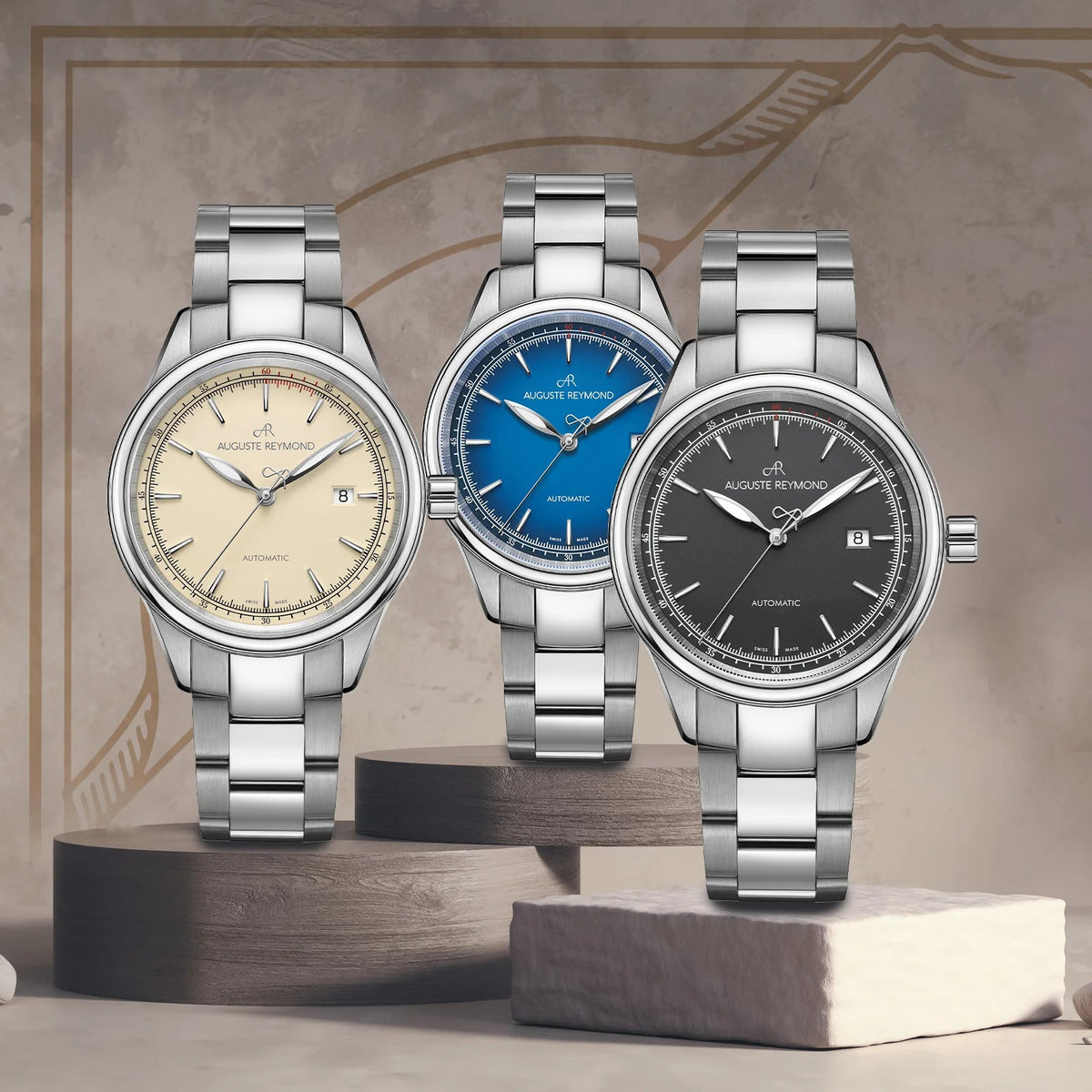 AUGUSTE REYMOND HERITAGE 1898 BLACK GENTLEMAN’S DRESS LEATHER UAE