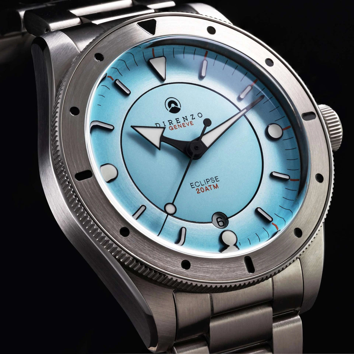 DIRENZO DRZ 03V2 SEA AQUA BRACELET 40MM WITH DATE UAE