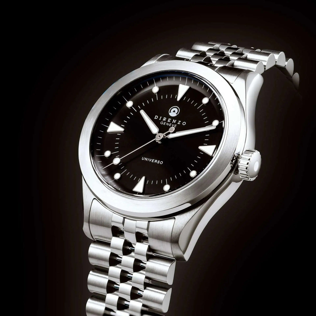 DIRENZO DRZ 07 RETRO DRESS BLACK BRACELET 37MM UAE