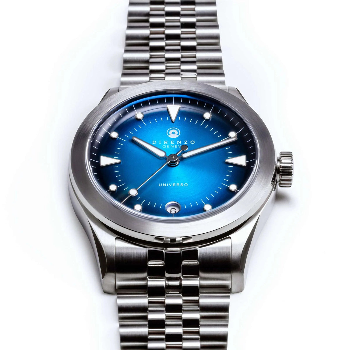 DIRENZO DRZ 07 RETRO DRESS BLUE BRACELET 37MM WITH DATE UAE