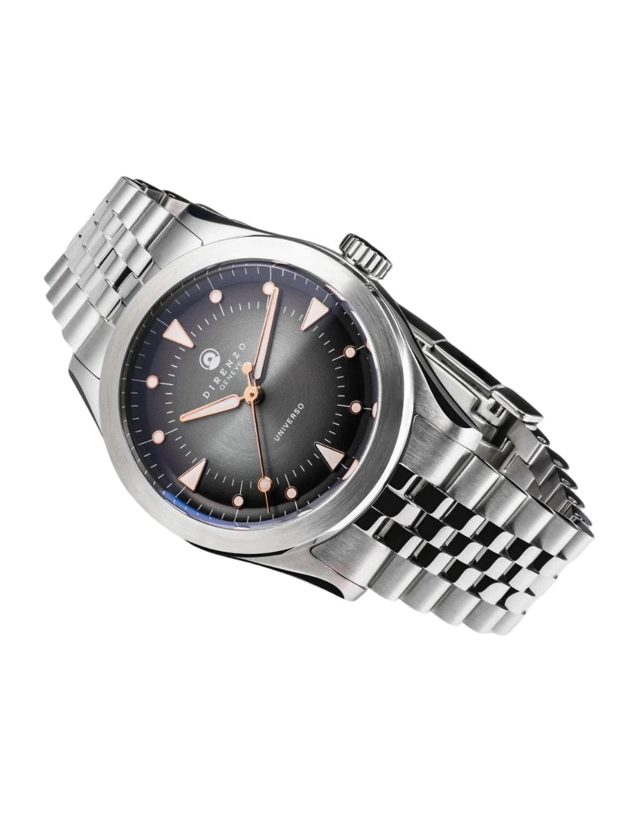 DIRENZO DRZ 07 RETRO DRESS GREY BRACELET 37MM UAE