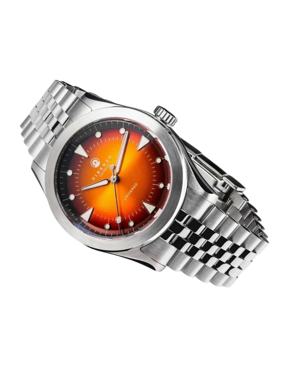 DIRENZO DRZ 07 RETRO DRESS ORANGE BRACELET 37MM UAE