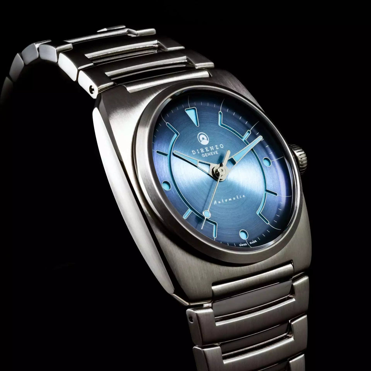 DIRENZO DZR 02 RETRO DRESS BLUE BRACELET 39MM UAE