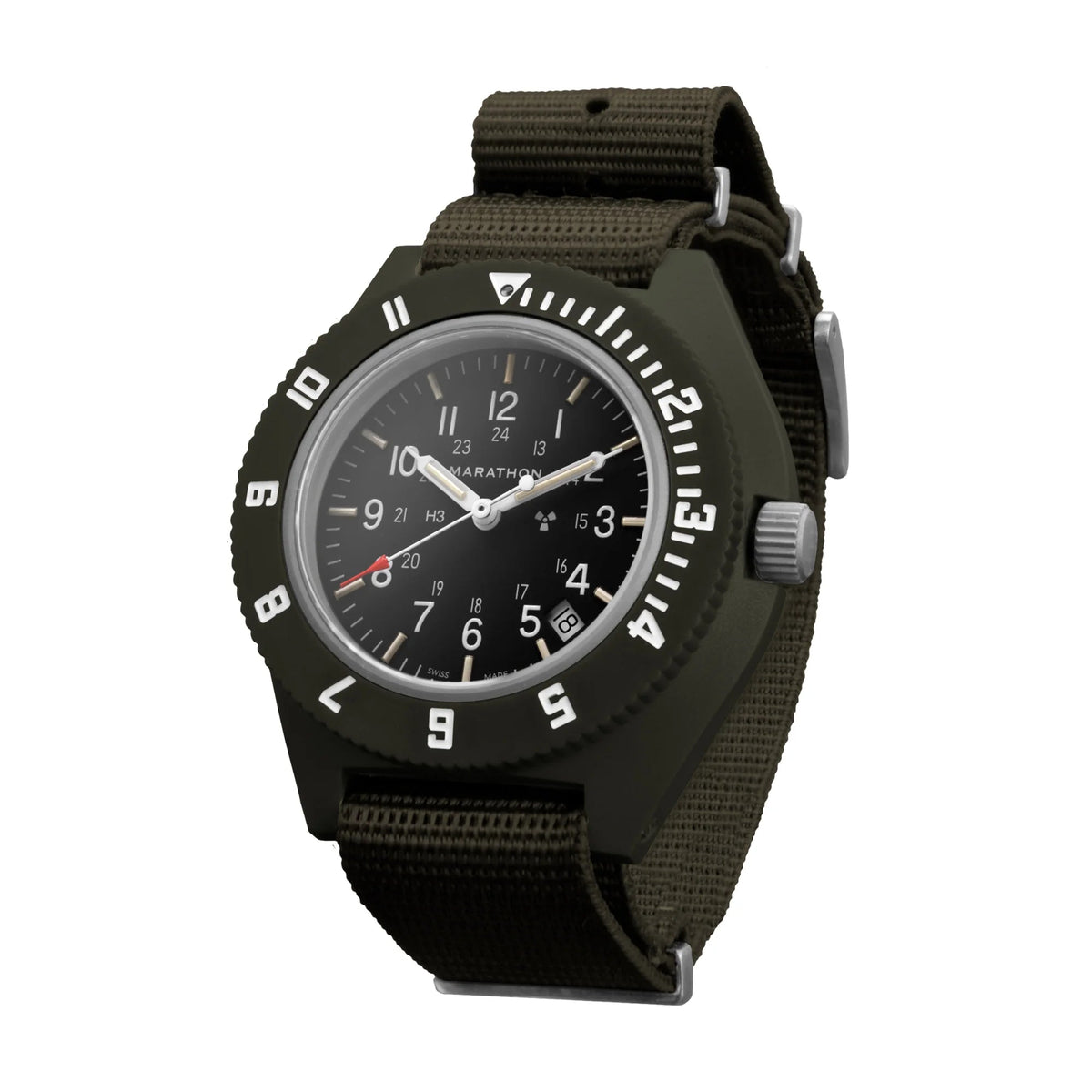 MARATHON AIR PILOT'S NAVIGATOR SAGE GREEN WITH DATE 41MM DEFSTAN UAE