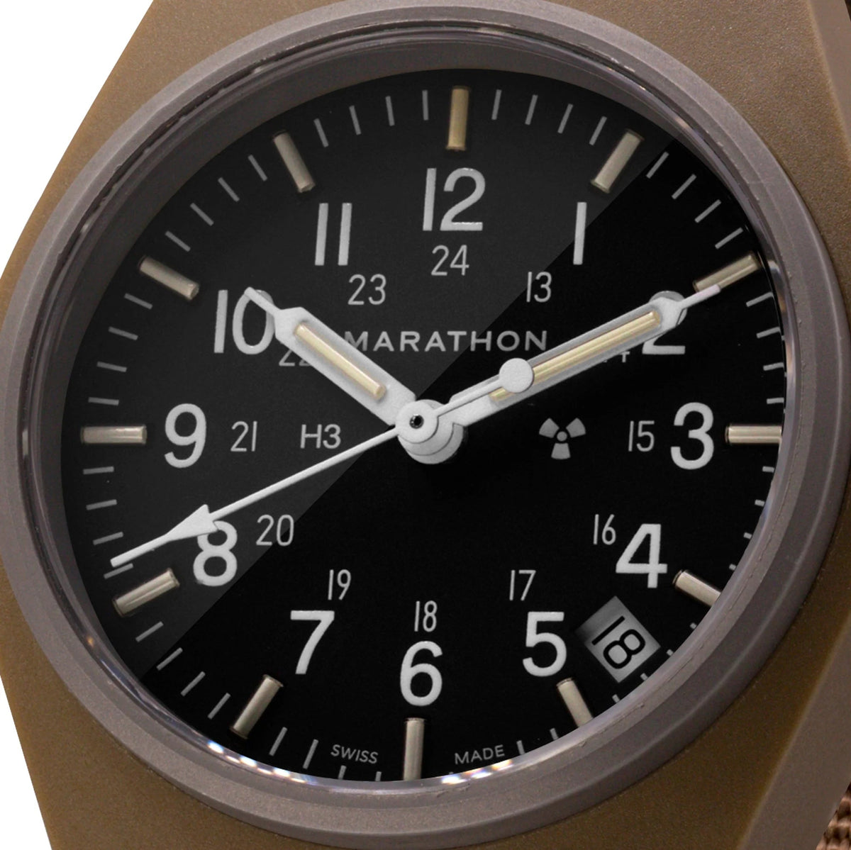MARATHON LAND GENERAL PURPOSE DESERT TAN WITH DATE 34MM DEFSTAN UAE