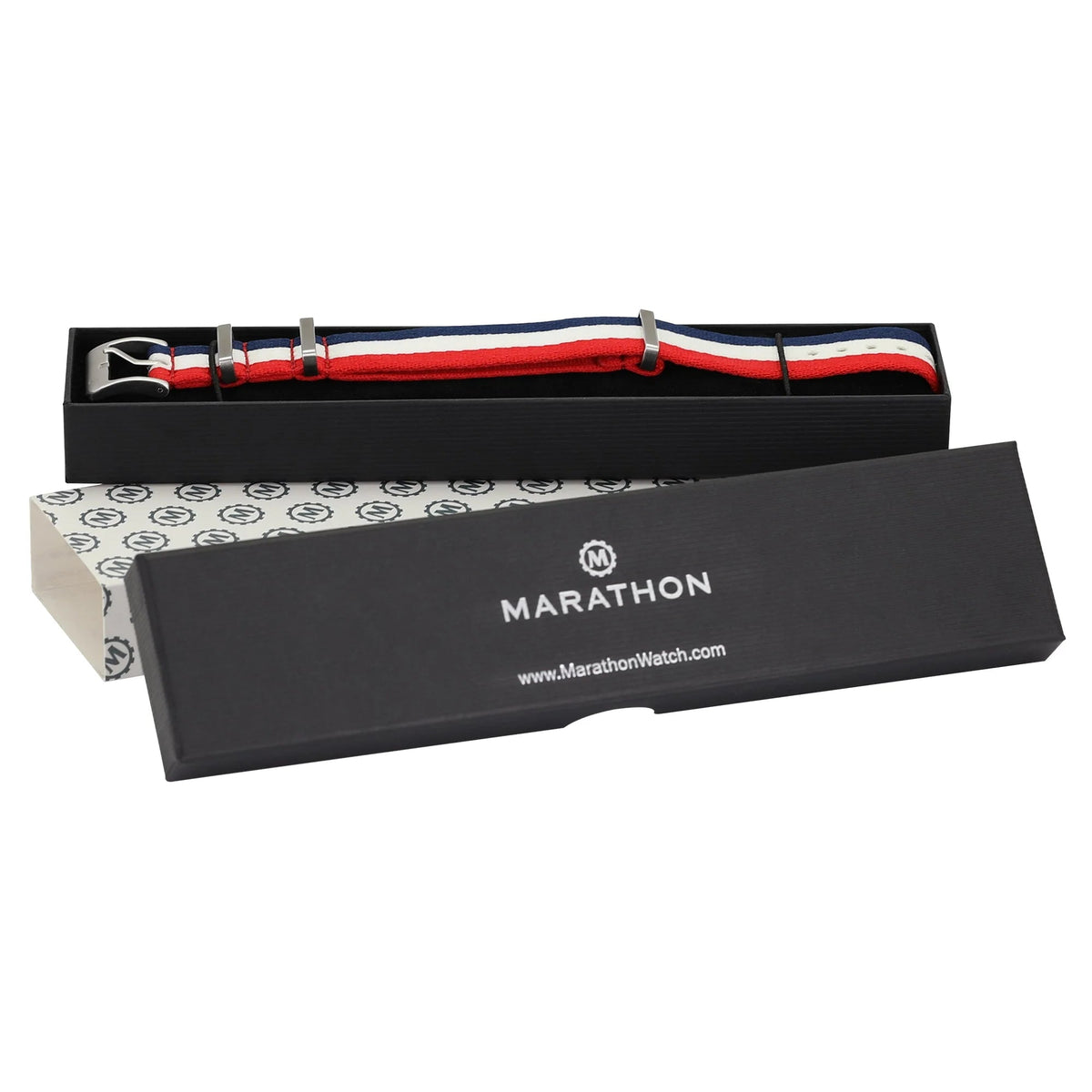MARATHON RED, WHITE & BLUE 20MM SEAT - BELT WEAVE NYLON DEFSTAN STRAP UAE