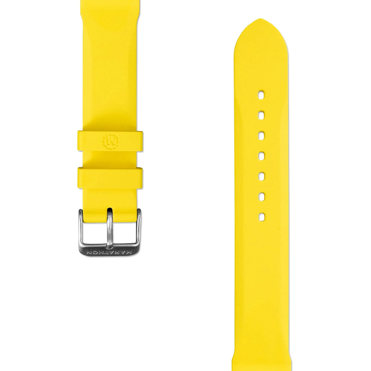 MARATHON YELLOW 20MM TWO - PIECE RUBBER DIVE STRAP UAE