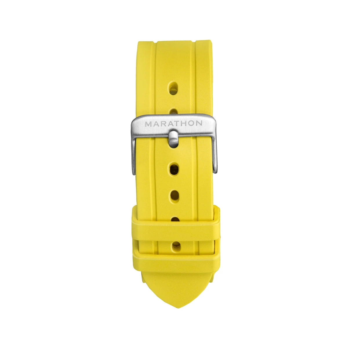 MARATHON YELLOW 22MM TWO - PIECE RUBBER DIVE STRAP UAE