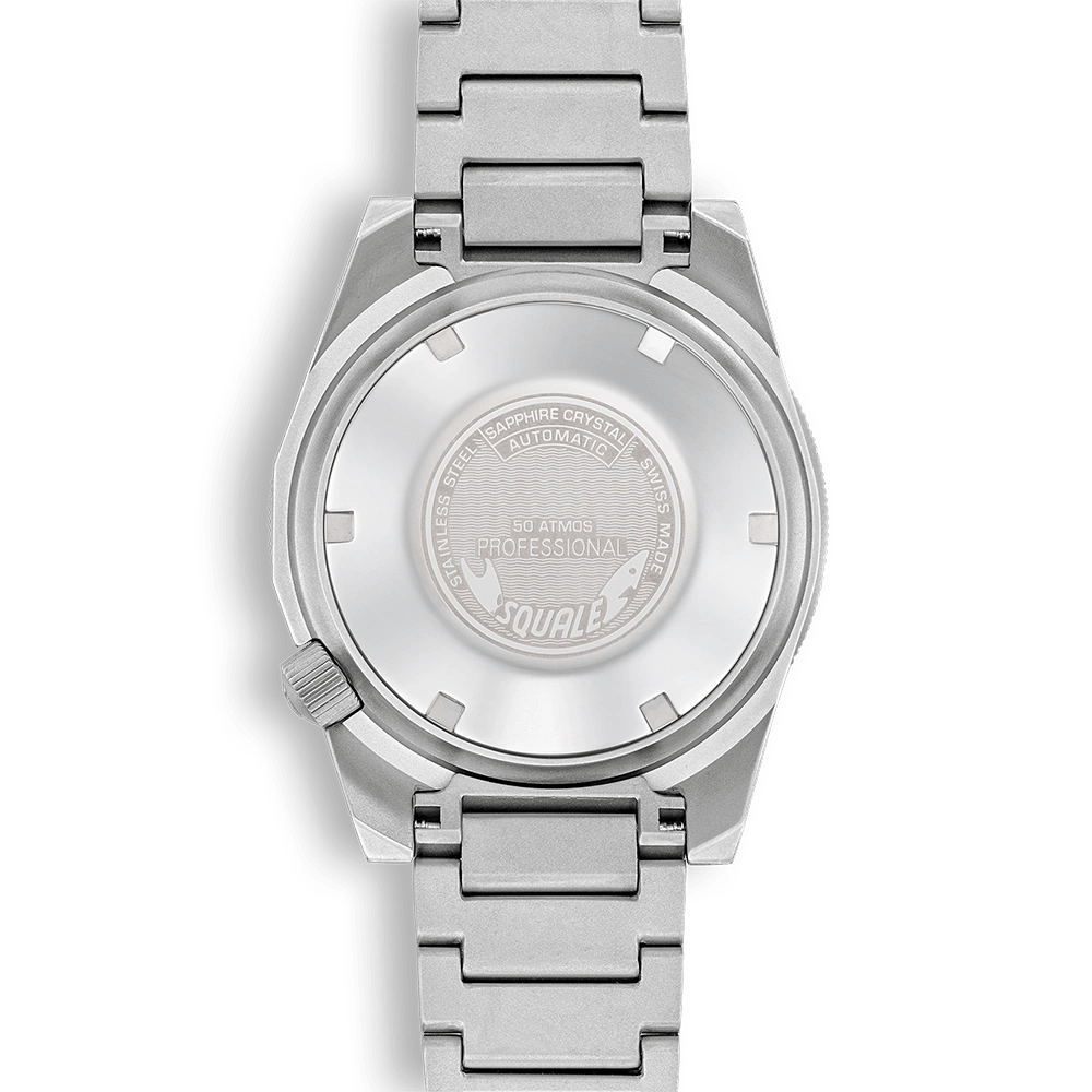 SQUALE SEA 1521 BLACK BLASTED BRACELET DATE UAE