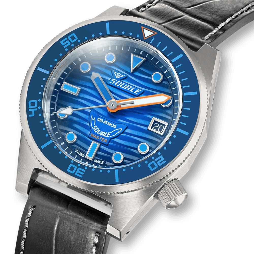 SQUALE SEA MASTER GRAND BLUE RUBBER DATE UAE