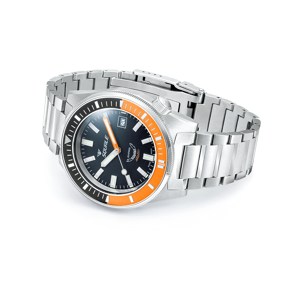 SQUALE SEA MATIC SATIN ORANGE BRACELET DATE UAE