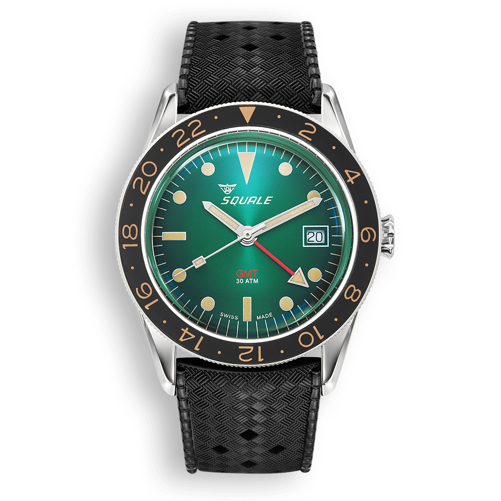 SQUALE SEA SUB - 39 GMT VINTAGE GREEN RUBBER DATE UAE
