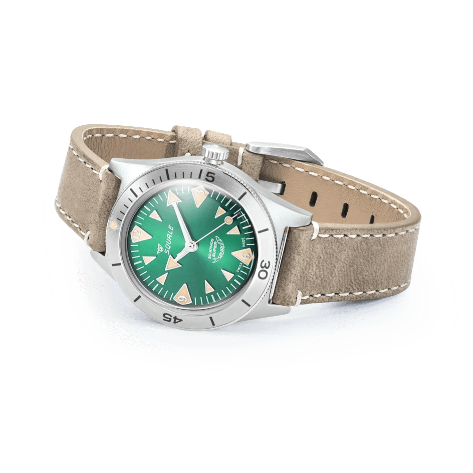 SQUALE SUPER - SQUALE BIG ARROWS GREEN LEATHER UAE