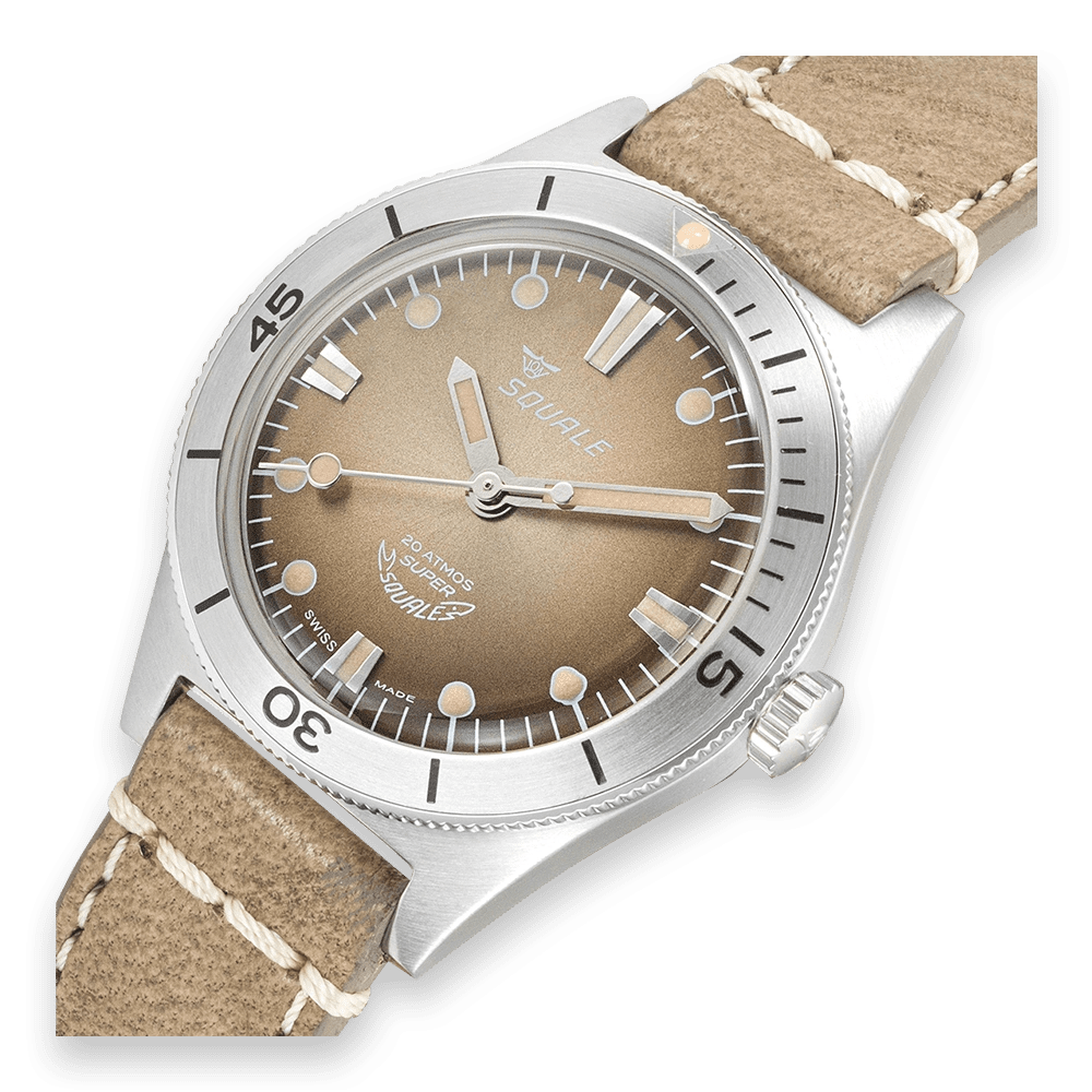 SQUALE SUPER - SQUALE SUNRAY BROWN LEATHER UAE