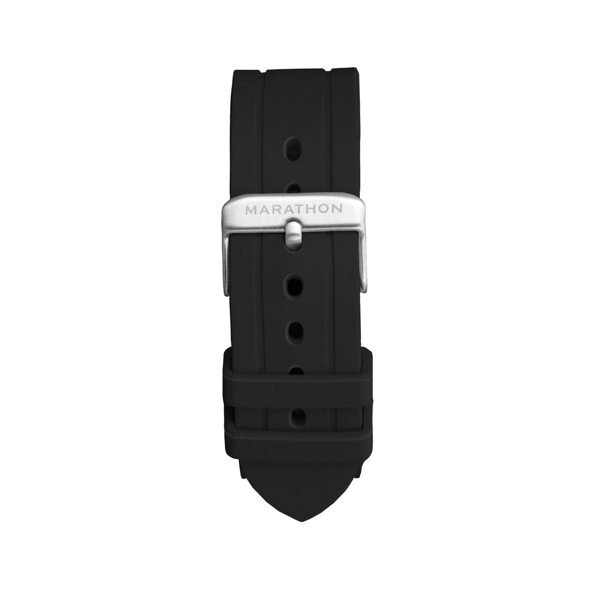 MARATHON BLACK 22MM TWO-PIECE RUBBER DIVE STRAP