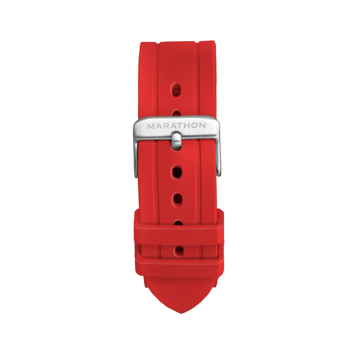 MARATHON RED 22MM TWO-PIECE RUBBER DIVE STRAP