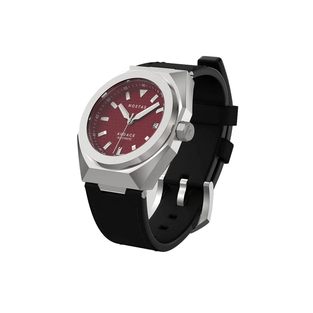 NOSTAS SPORTS AUDACE RED BLACK LEATHER 39MM