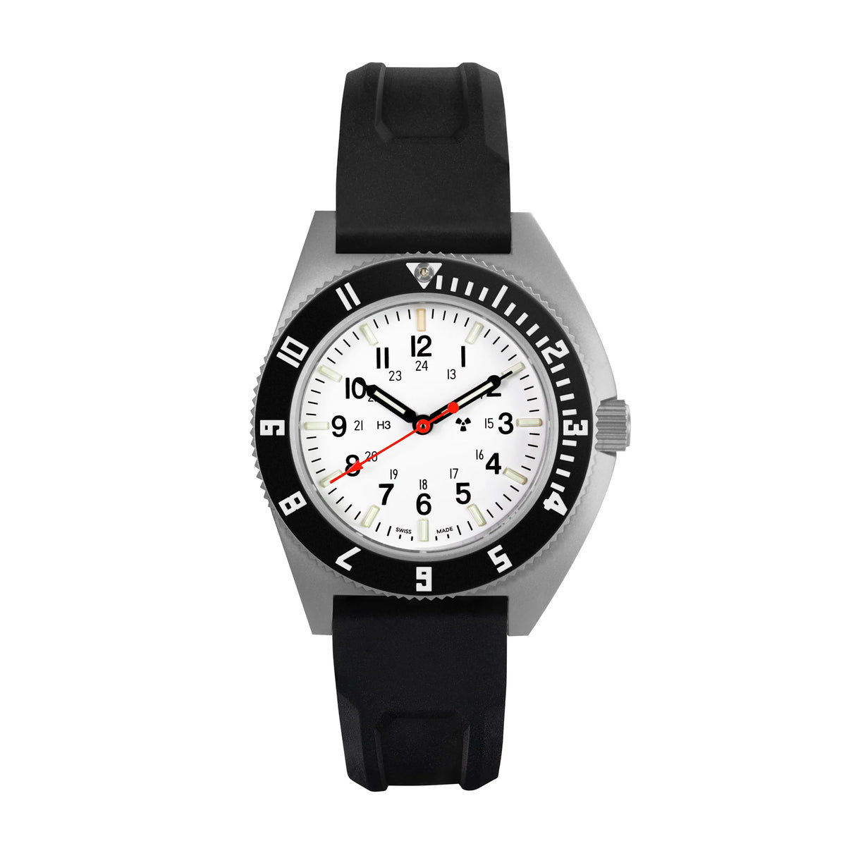 MARATHON AIR PILOT'S SSNAV STEEL NAVIGATOR ARCTIC EDITION 41MM RUBBER