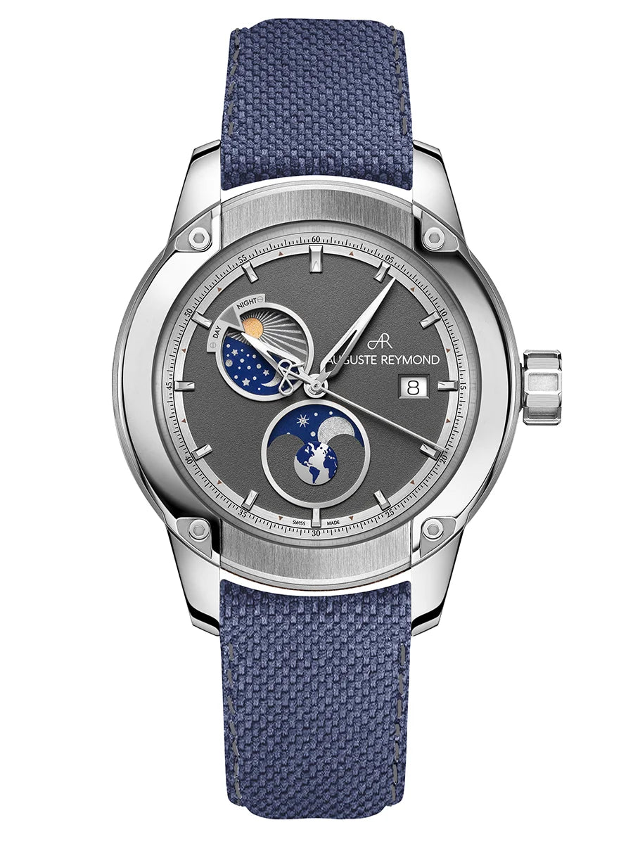 AUGUSTE REYMOND UNITY DAY AND NIGHT GREY GENTLEMAN’S DRESS BLUE SEAQUAL®