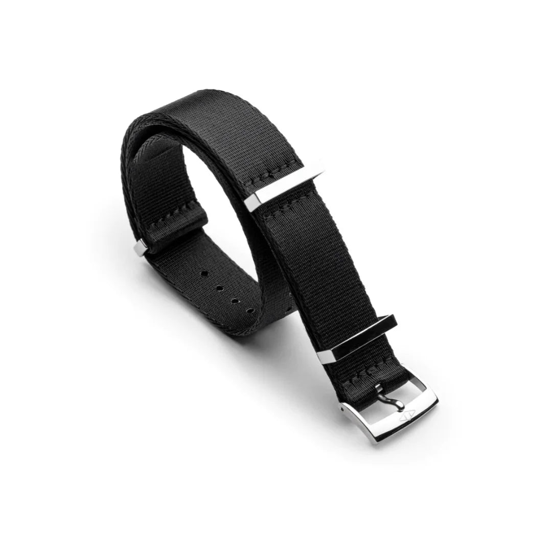 ARTEM BLACK NYLON WATCH STRAP