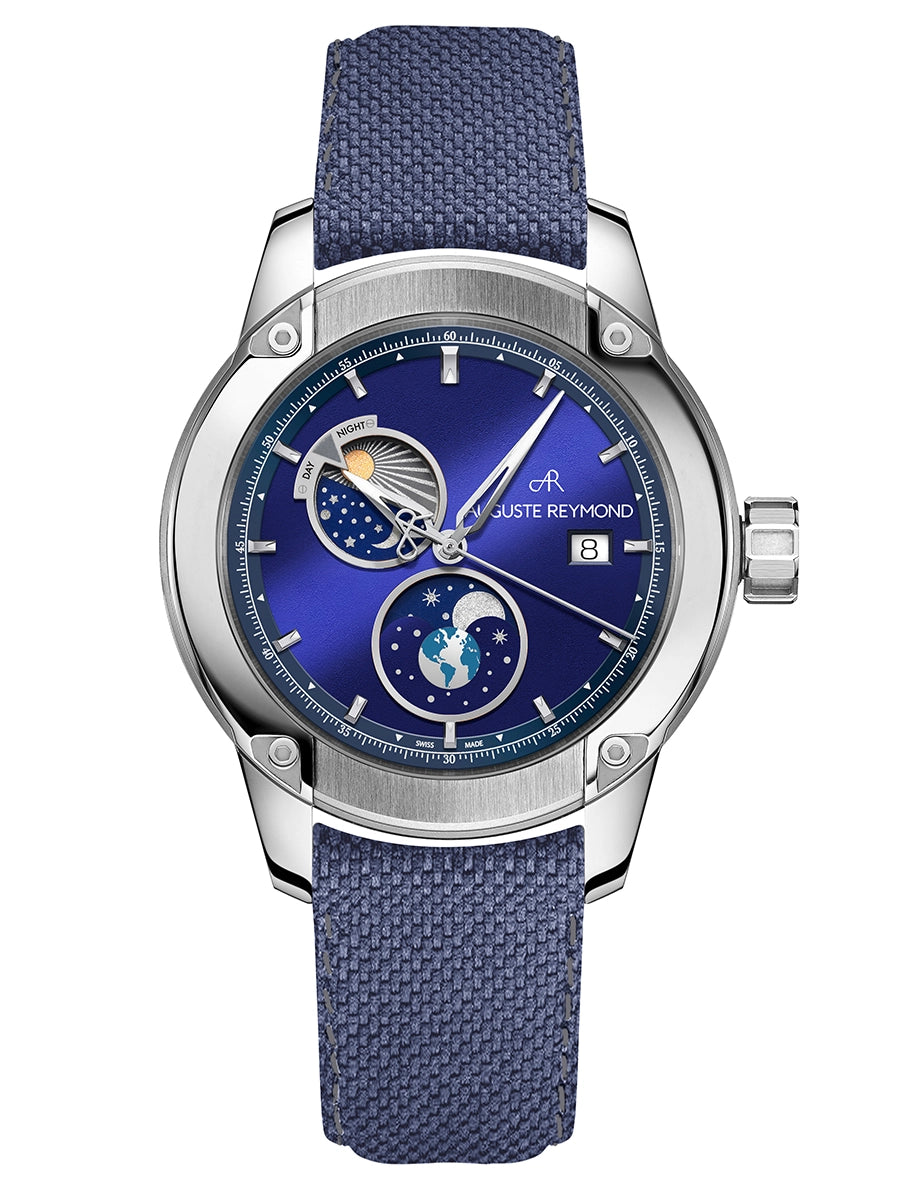 AUGUSTE REYMOND UNITY DAY AND NIGHT SUNBRUSHED BLUE GENTLEMAN’S DRESS BLUE SEAQUAL®