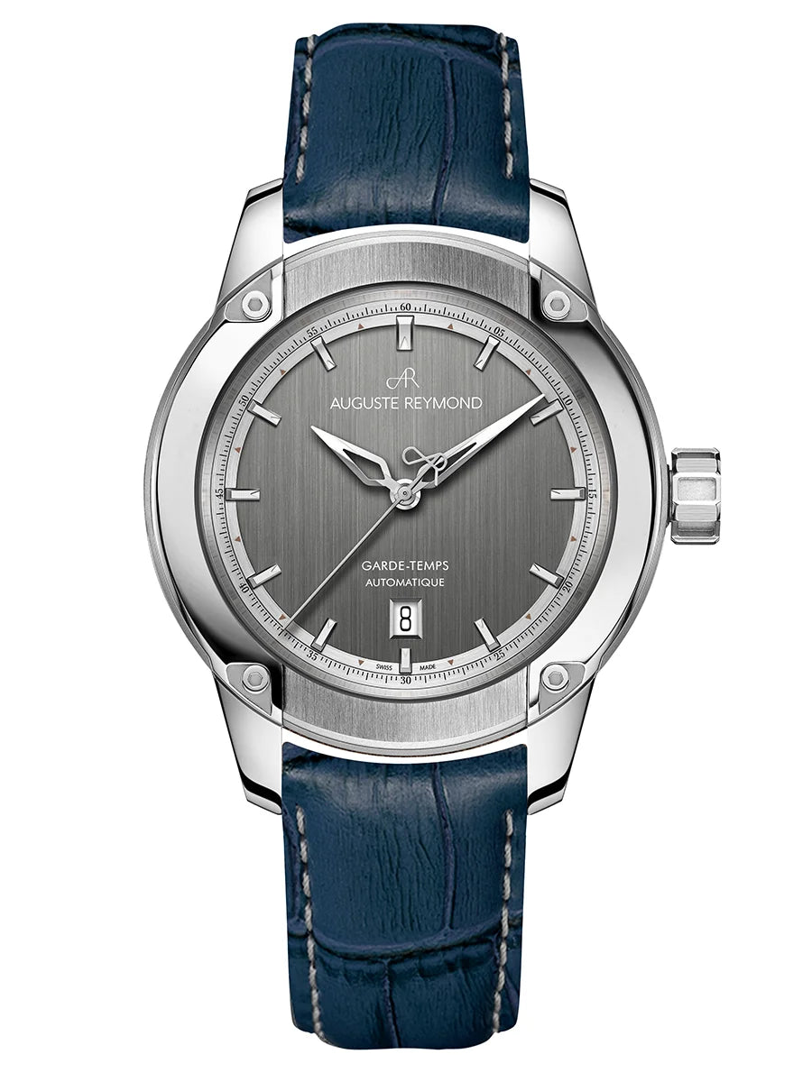 AUGUSTE REYMOND UNITY GREY GENTLEMAN’S DRESS BLUE LEATHER