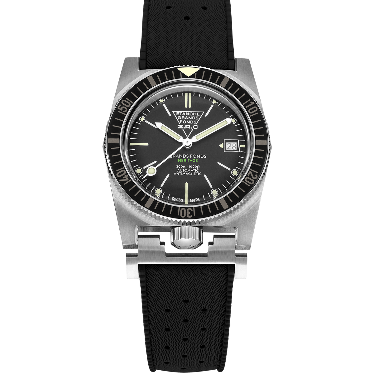 ZRC HERITAGE RÉÉDITION BLACK RUBBER DATE