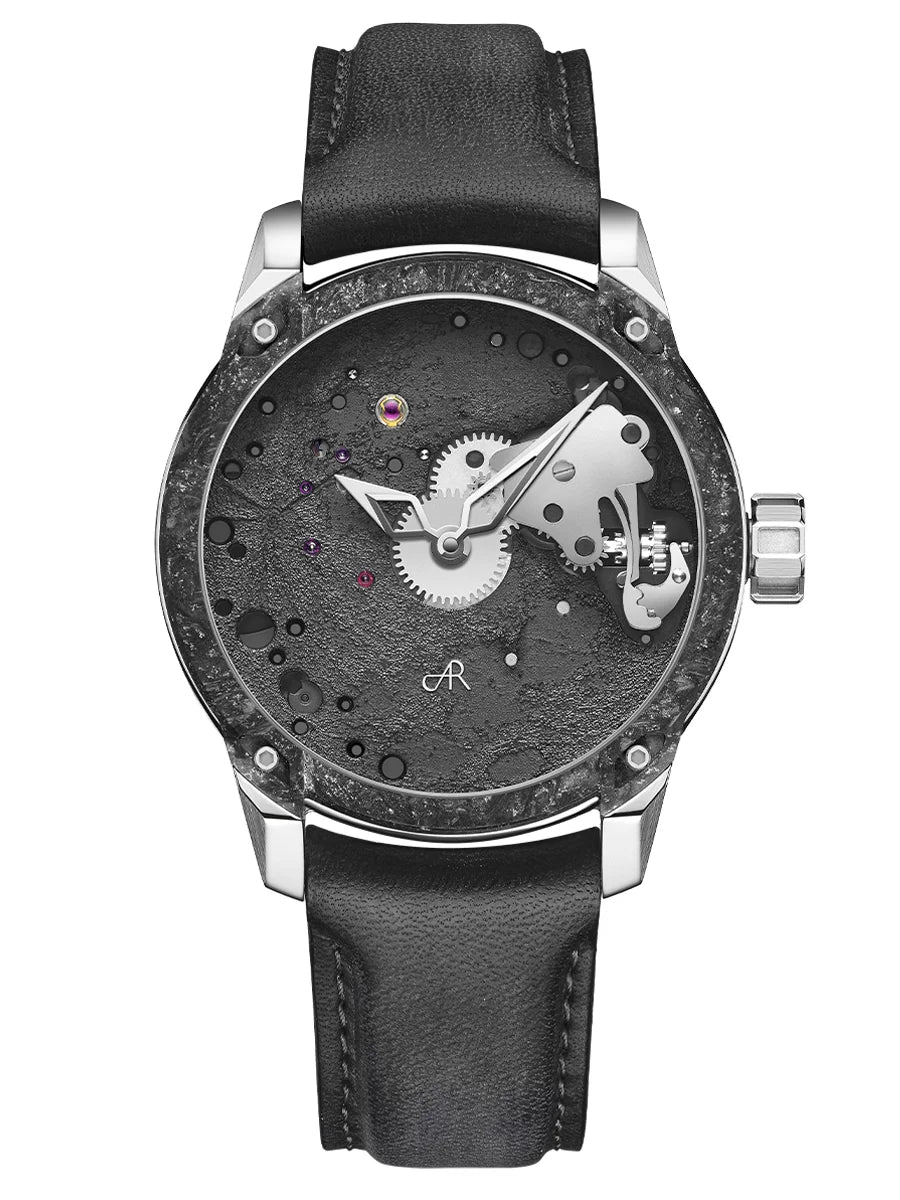 AUGUSTE REYMOND ORIGIN UNITAS LUNAR GENTLEMAN’S DRESS DARK GREY LEATHER