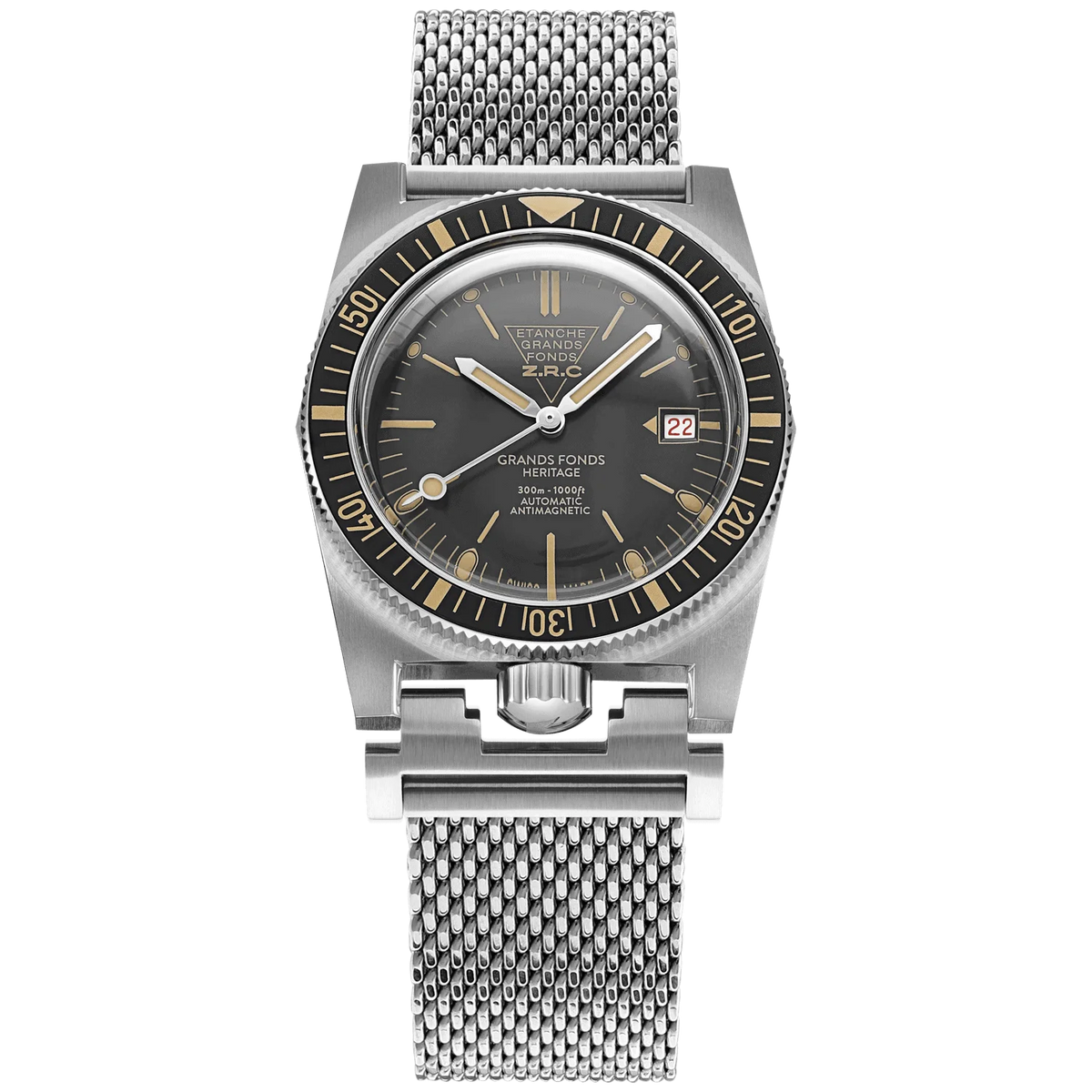 ZRC HERITAGE VINTAGE BLACK MESH DATE