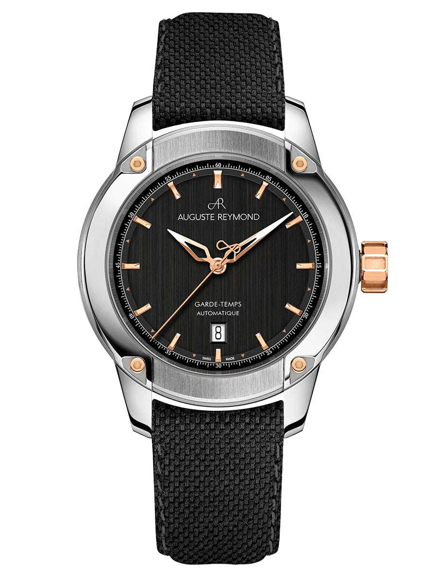 AUGUSTE REYMOND UNITY BLACK AND GOLD GENTLEMAN’S DRESS BLACK SEAQUAL®