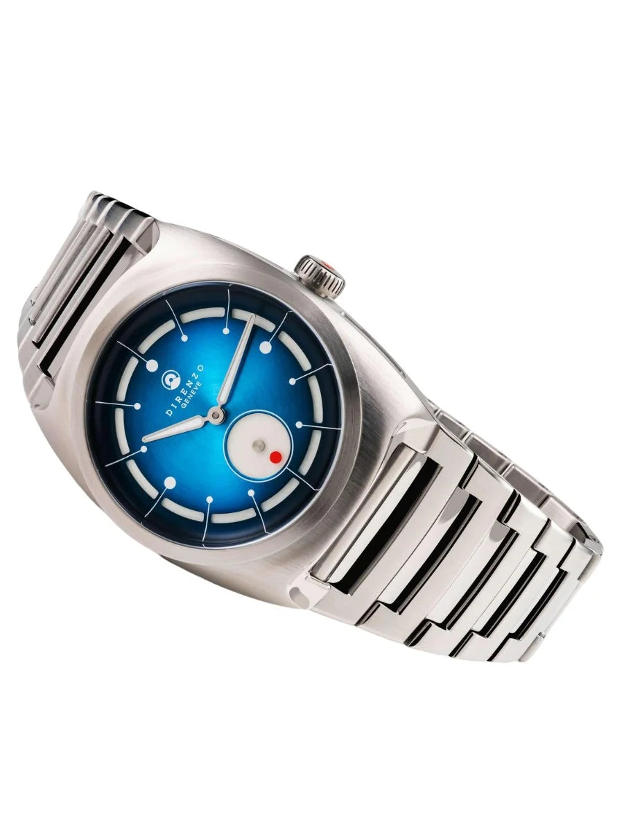 DIRENZO DRZ 06 RETRO DRESS BLUE BRACELET 38MM