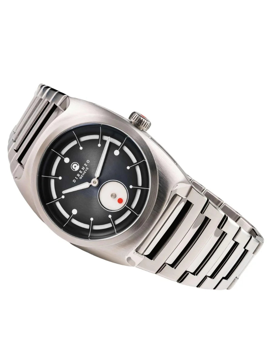 DIRENZO DRZ 06 RETRO DRESS BLACK BRACELET 38MM