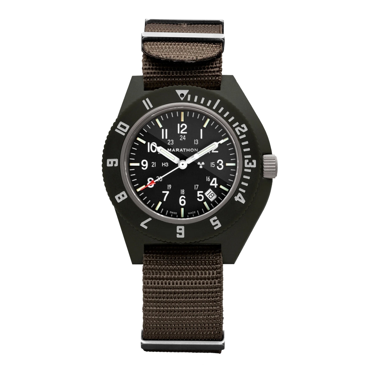 MARATHON AIR PILOT'S NAVIGATOR SAGE GREEN WITH DATE 41MM DEFSTAN