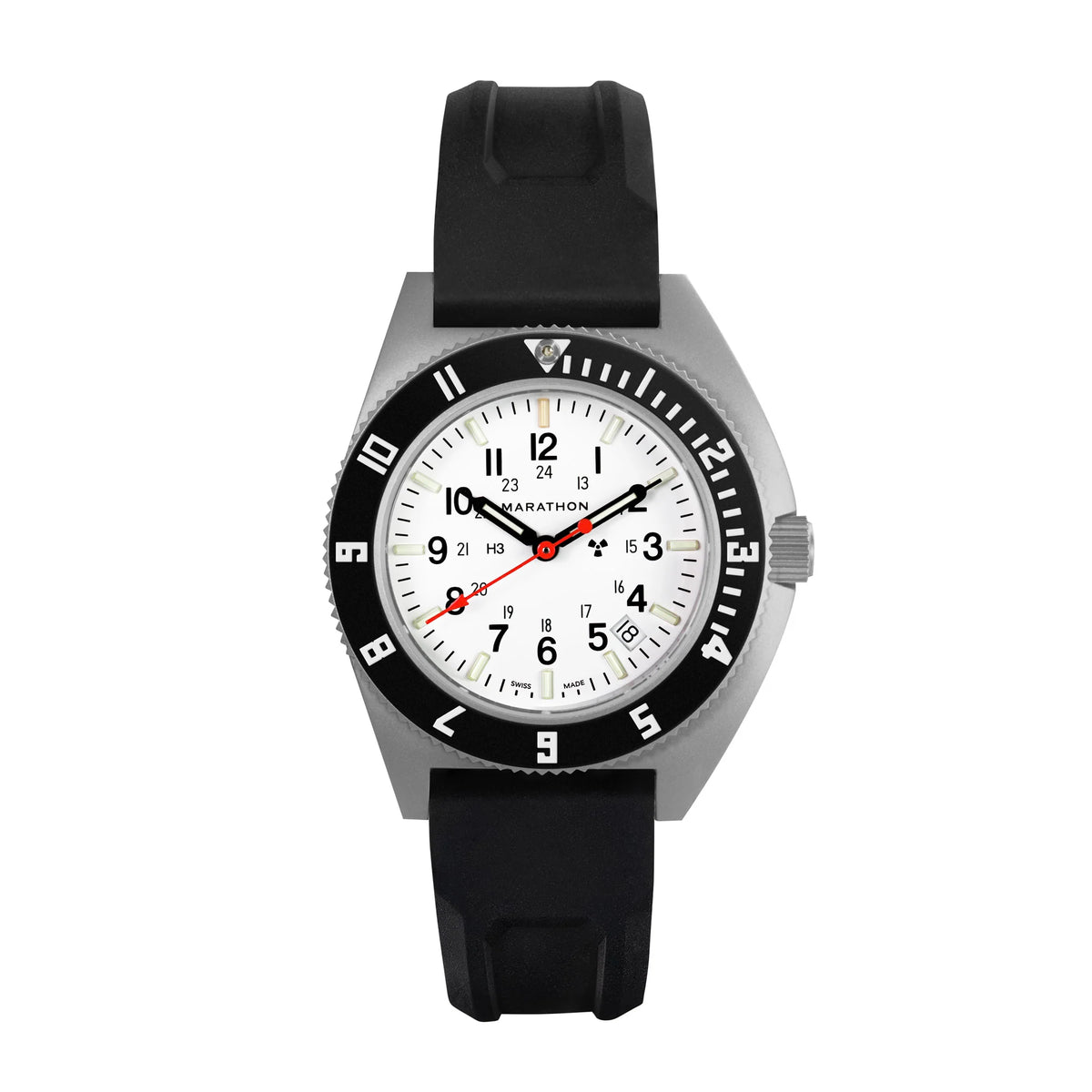 MARATHON AIR PILOT'S SSNAV-D STEEL NAVIGATOR ARCTIC EDITION WITH DATE 41MM RUBBER