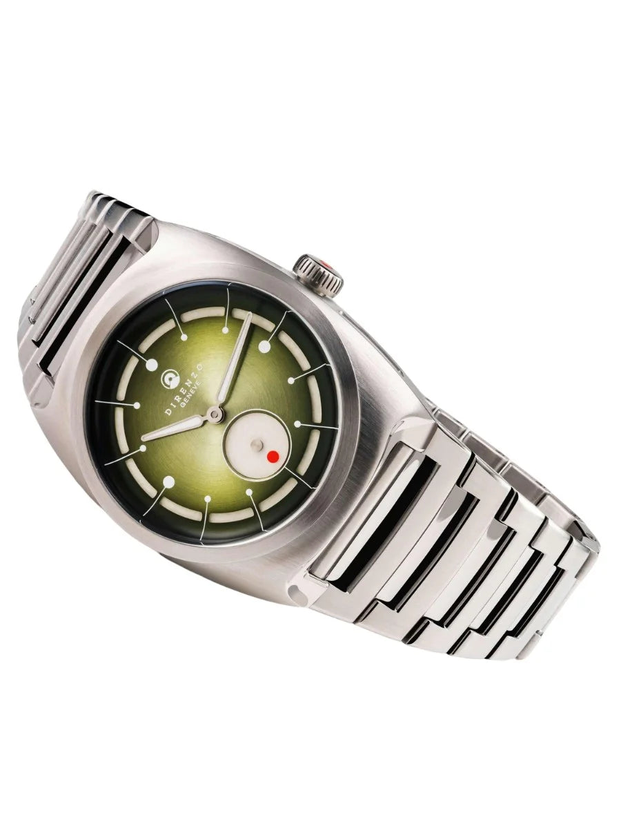 DIRENZO DRZ 06 RETRO DRESS GREEN BRACELET 38MM