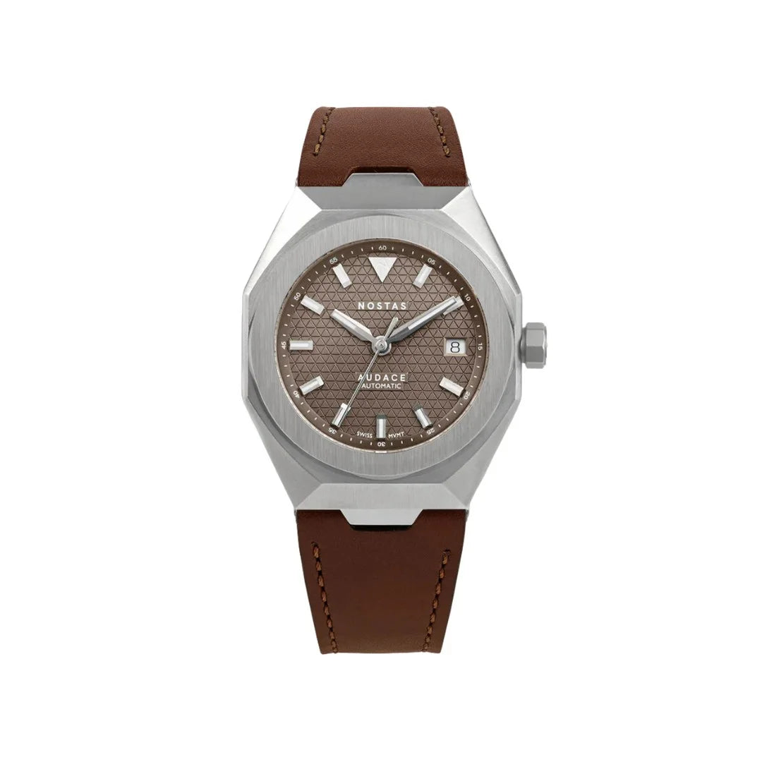 NOSTAS SPORTS AUDACE BROWN BROWN LEATHER 39MM