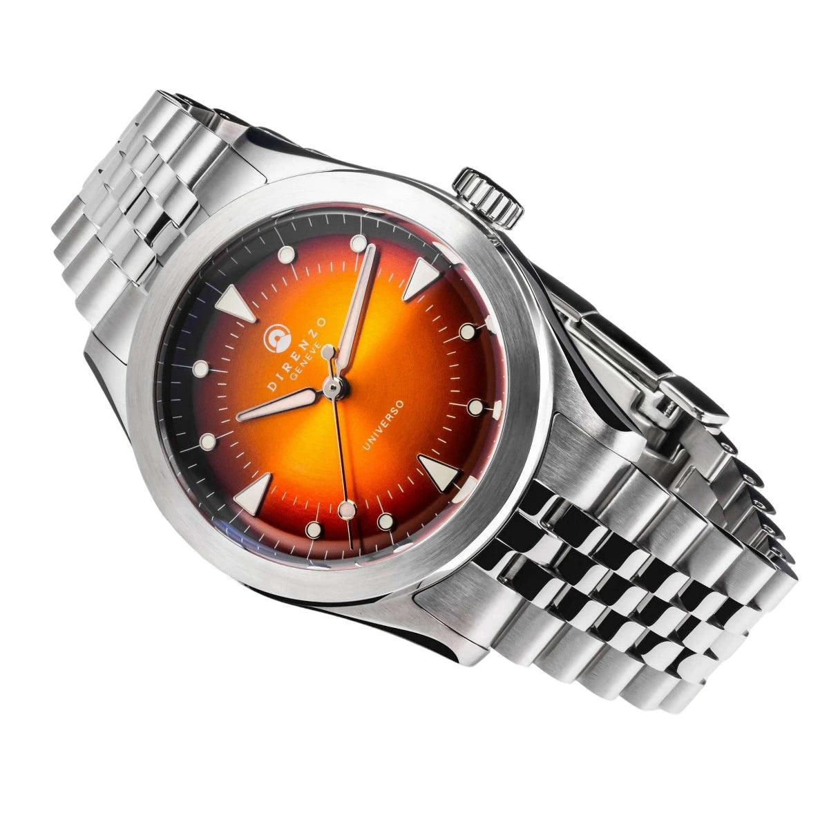 DIRENZO DRZ 07 RETRO DRESS ORANGE BRACELET 37MM