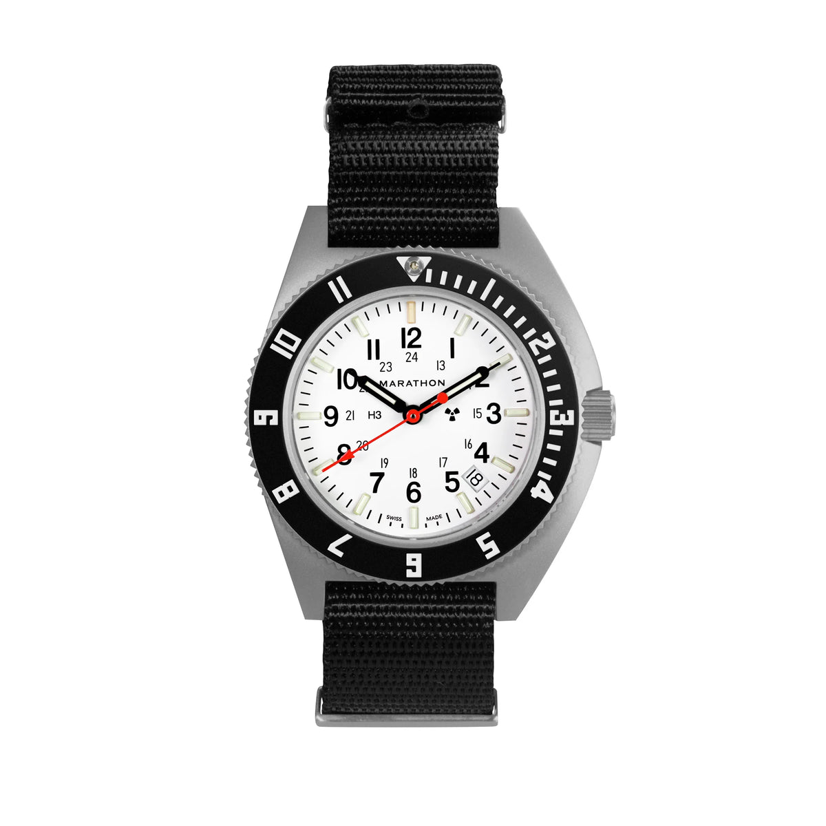 MARATHON AIR PILOT'S SSNAV-D STEEL NAVIGATOR ARCTIC EDITION WITH DATE 41MM DEFSTAN