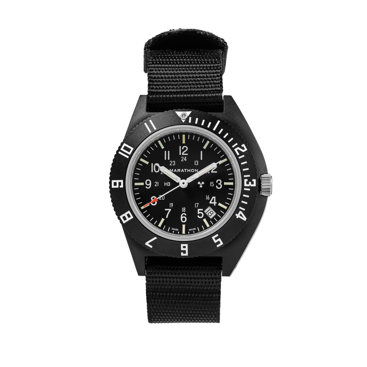 MARATHON AIR PILOT'S NAVIGATOR CERASHELL BLACK WITH DATE 41MM