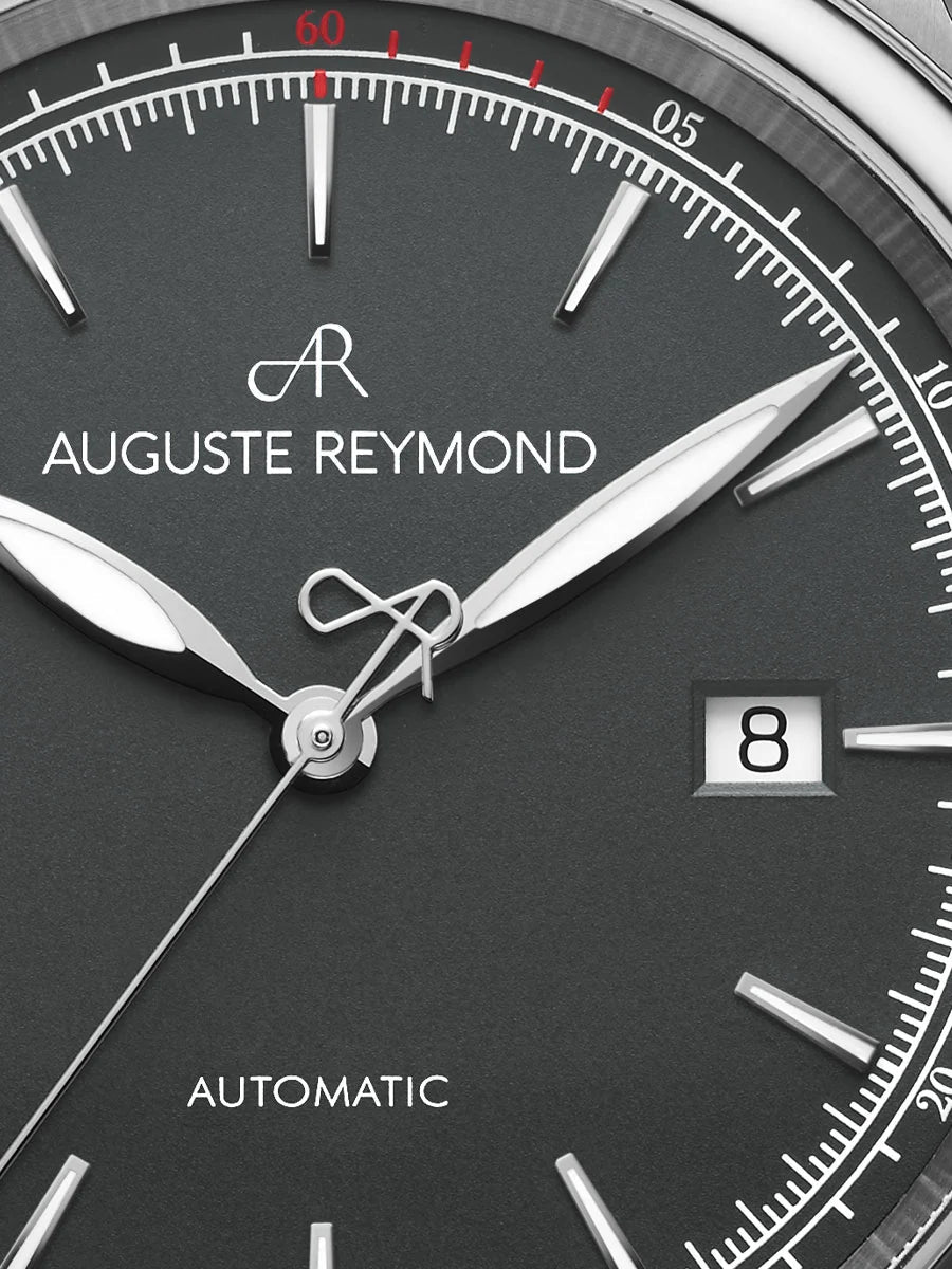AUGUSTE REYMOND HERITAGE 1898 BLACK GENTLEMAN’S DRESS BRACELET - WATCHH