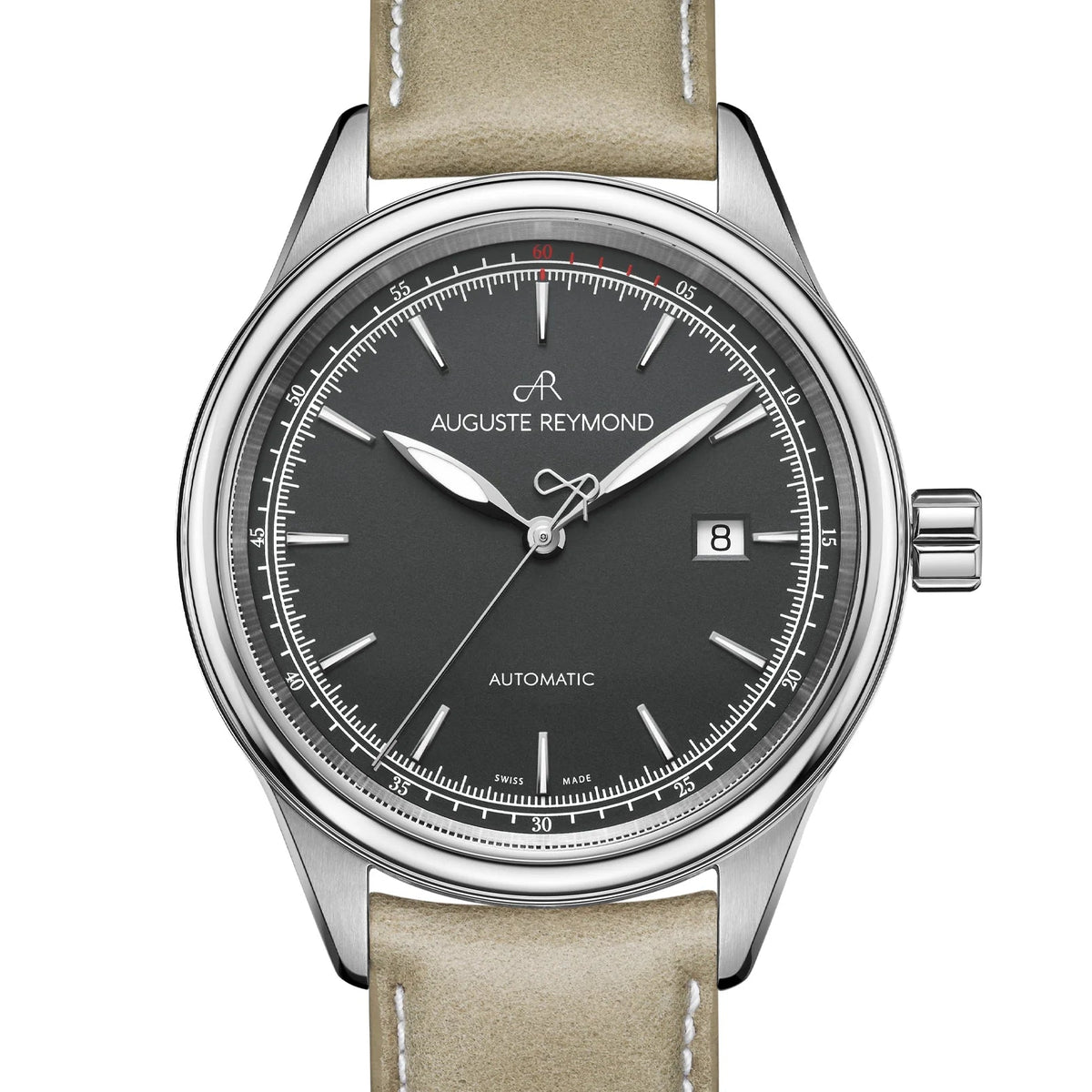 AUGUSTE REYMOND HERITAGE 1898 BLACK GENTLEMAN’S DRESS LEATHER - WATCHH
