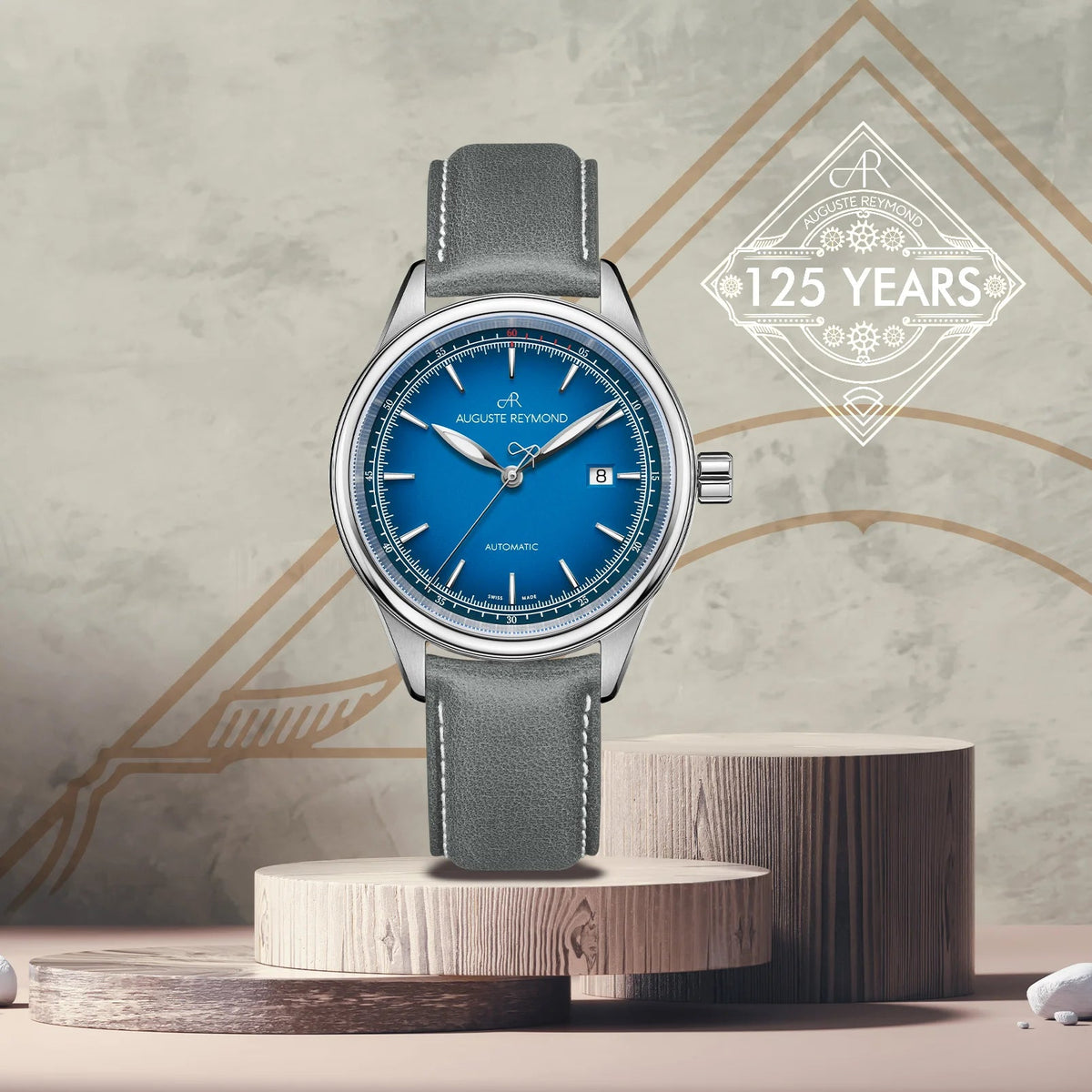 AUGUSTE REYMOND HERITAGE 1898 BLUE GENTLEMAN’S DRESS BRACELET - WATCHH