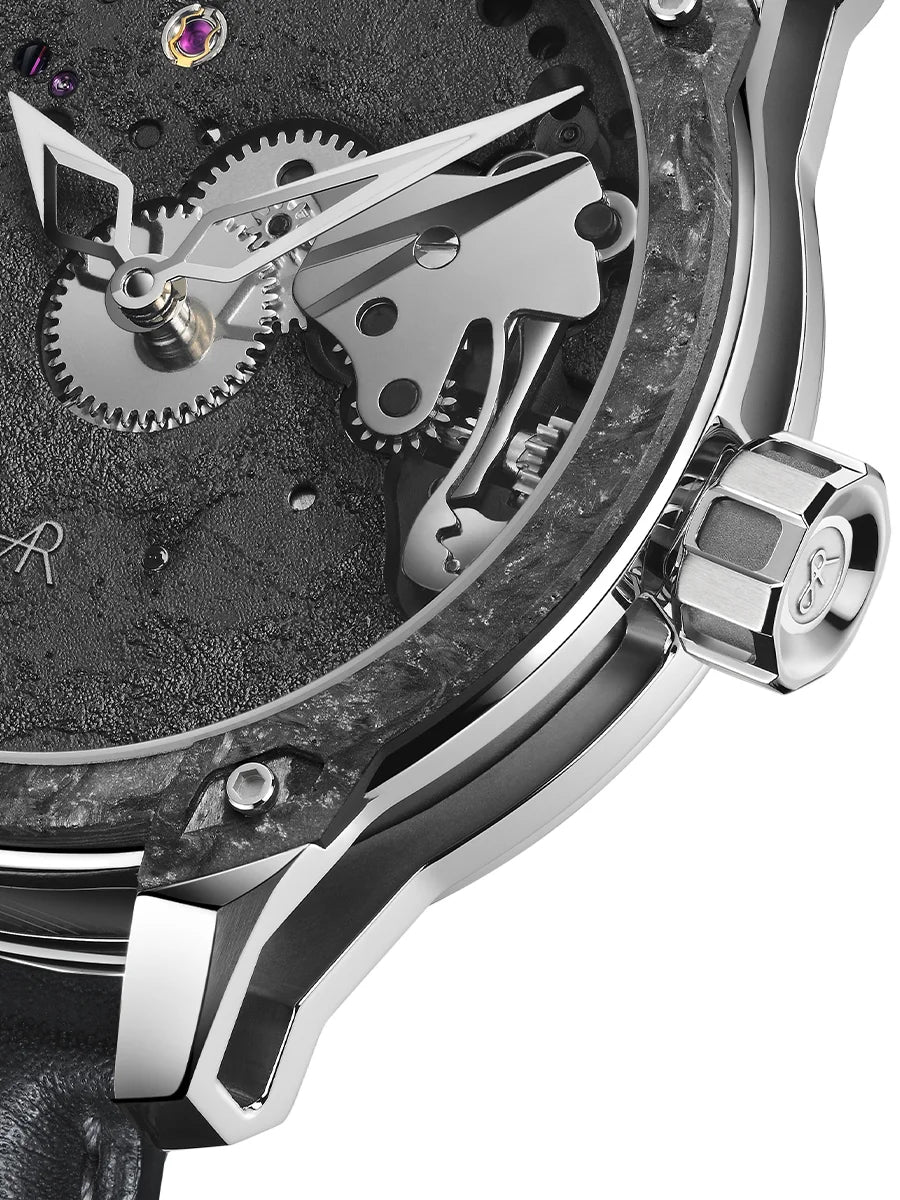AUGUSTE REYMOND ORIGIN UNITAS LUNAR GENTLEMAN’S DRESS DARK GREY LEATHER UAE