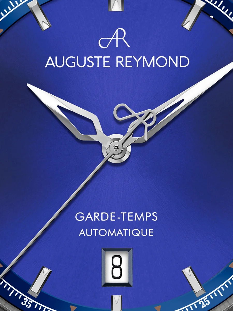 AUGUSTE REYMOND UNITY SUNBRUSHED BLUE GENTLEMAN’S DRESS BLUE SEAQUAL® - WATCHH