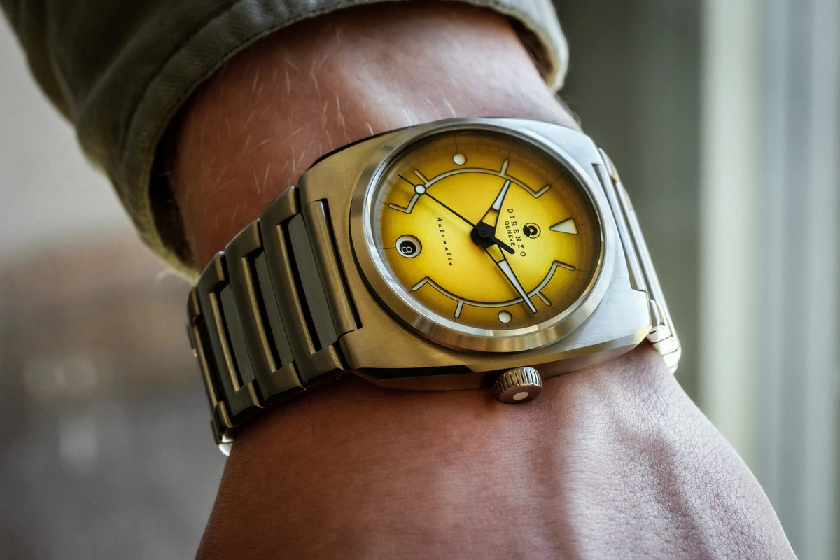 DIRENZO DRZ 02R AEROLITE DRESS GOLD BRACELET 39MM watch