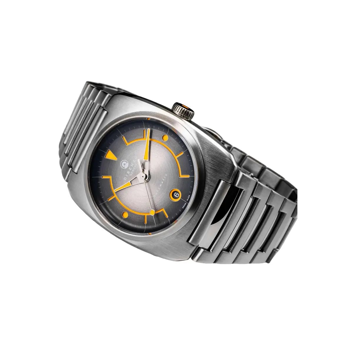DIRENZO DRZ 02R AEROLITE DRESS GREY BRACELET 39MM DATE watch