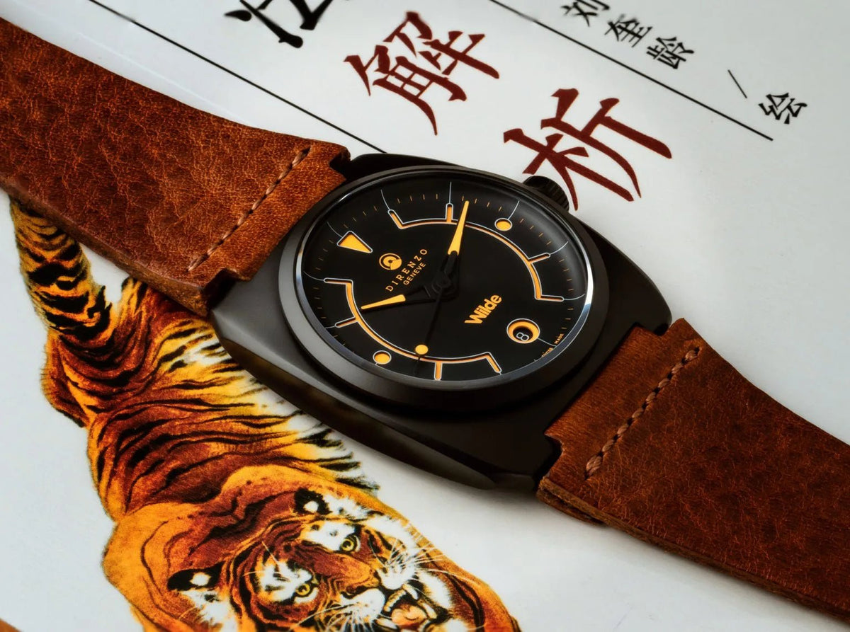 DIRENZO DRZ 02R AEROLITE DRESS LE PVD WILDE BRACELET 39MM DATE watch