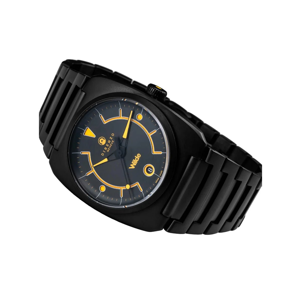 DIRENZO DRZ 02R AEROLITE DRESS LE PVD WILDE BRACELET 39MM DATE watch