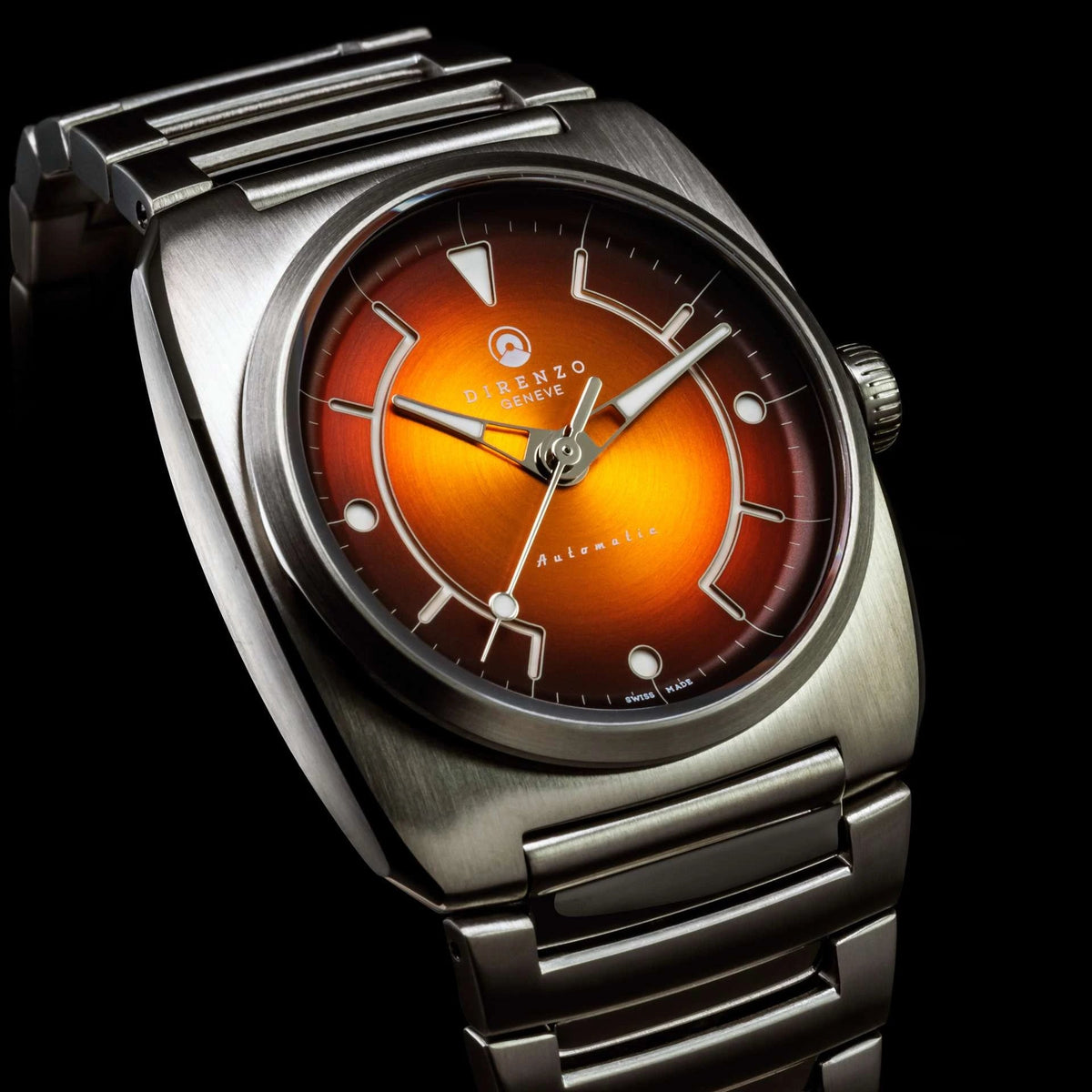 DIRENZO DRZ 02R AEROLITE DRESS ORANGE BRACELET 39MM watch