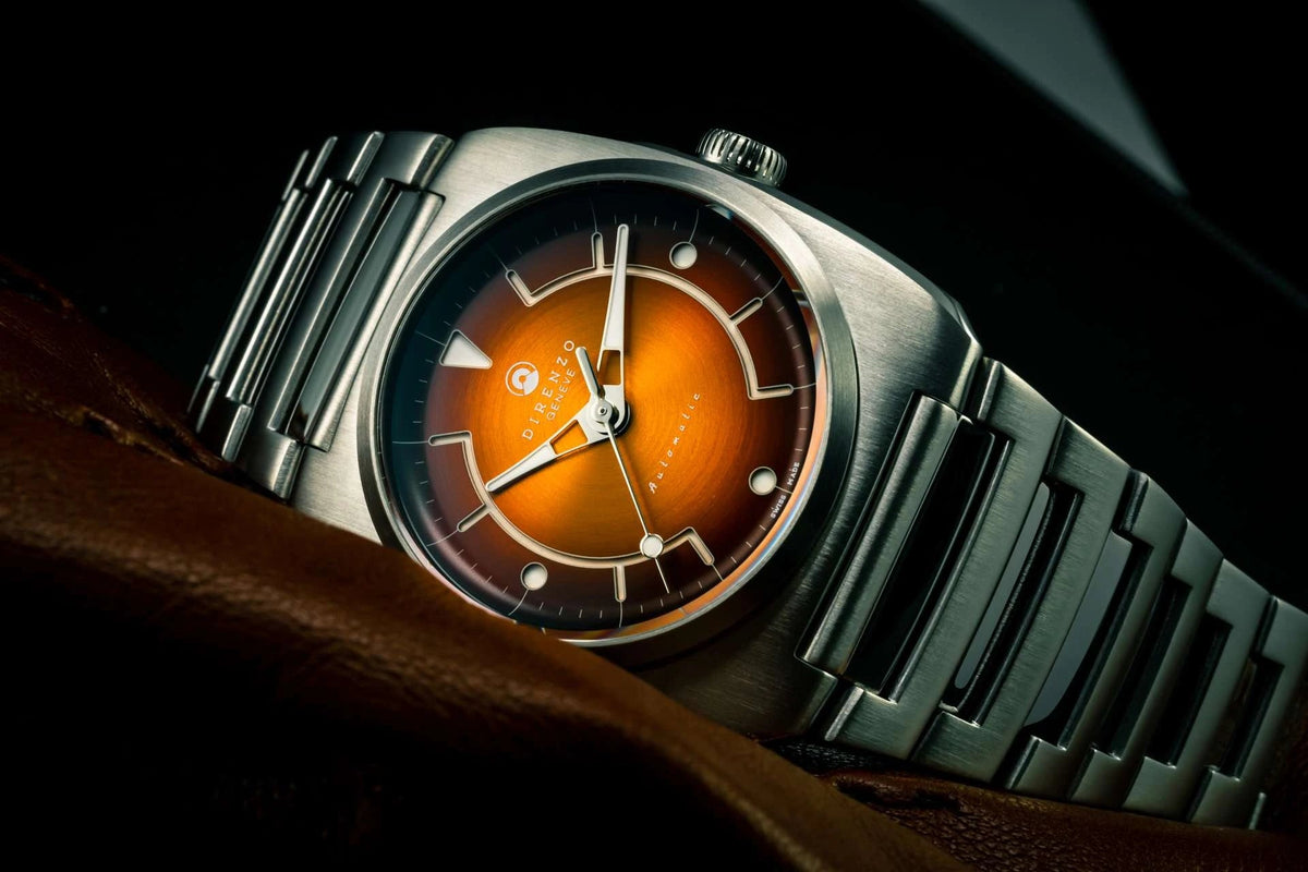 DIRENZO DRZ 02R AEROLITE DRESS ORANGE BRACELET 39MM watch